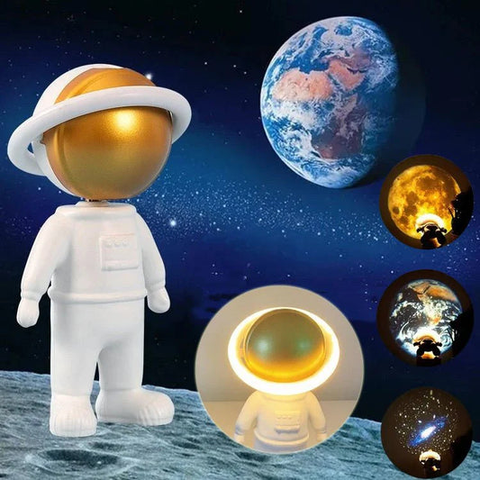 Astronaut Star Projector Lamp Ins Touch Usb Charging Night Light Rotatable Bedside Atmosphere Lights Lamp Bedroom Decor