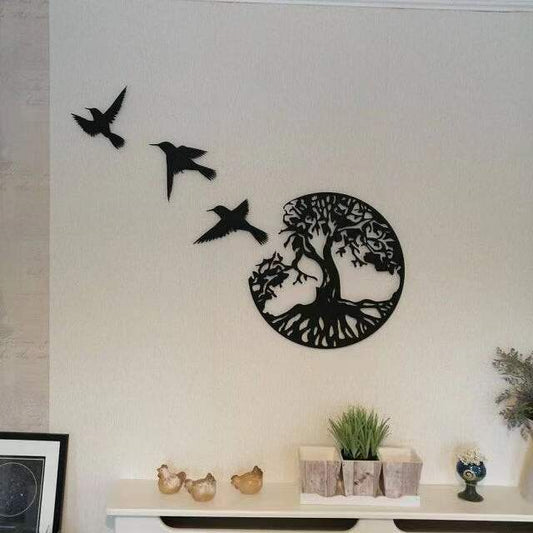 Decorative Iron Wall Art Wall Hanging Clock