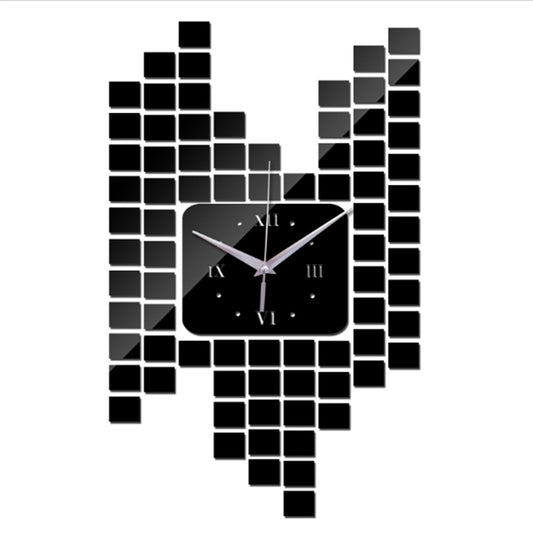 Mosaic Wall Sticker and Decoration Wall Clock